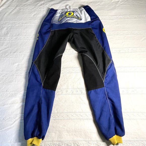 Oneal Element Kids Motocross Pant Racing MX Riding Blue Yellow Size 28 - Picture 2 of 10